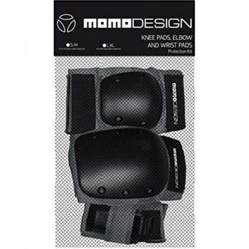 Momo Mano Rodilleras y Coderas, Negro, L/XL