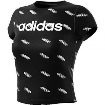 adidas W FAV T Camiseta, Mujer, Negro/Blanco, L