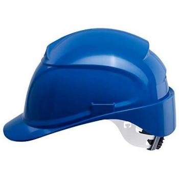 Casco de protección Uvex Pheos B-WR azul con ventilación y ajuste personalizado (tamaño 52-61 cm)
