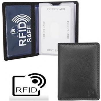 Prime Hide bloqueo de RFID para hombre piel de Washington Tarjeta de Crédito Soporte 3100, negro
