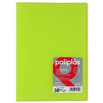 Grafoplas 1155725 - Carpeta de 30 fundas, color verde