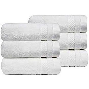 TRIDENT Juego paño de Lavado - Luxury Hotel Collection - Toallas Grandes, 100% algodón, 625 gsm, 6 Piezas paño de Lavado, Ultra Suave, Lujoso, Extra Absorbente