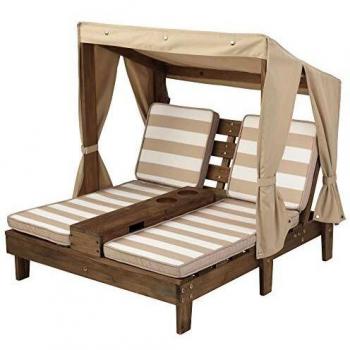 Double Sun Lounger with Coasters - for children