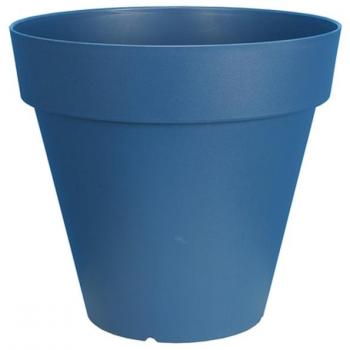 Maceta Riviera Azul Ø 55 cm - Maceta de cerámica, color azul, diámetro de 55 cm, diseño elegante y moderno, ideal para interiores y exteriores