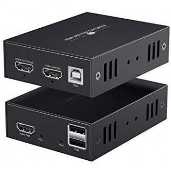 Extensor HDMI KVM USB 1080P sobre Cat5e/6 Cable Ethernet 45m