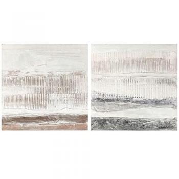 Cuadro DKD Home Decor 100 x 3,7 x 100 cm Abstracto Urbano (2 Unidades)