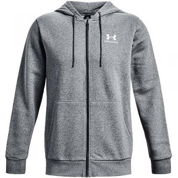 Under Armour Men's Essential Fleece Full Zip Hoodie - Gray - Medium