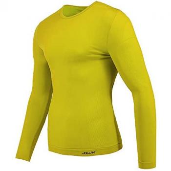 Camiseta Térmica Joluvi Performance Tee Amarillo, Manga Larga, Multideporte, Poliamida y Poliéster, Junior