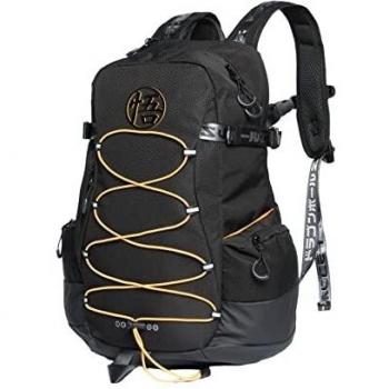 Mochila Dragon Ball Z Pro Negra con Logo Neón y Amplios Compartimentos 32x48x22cm