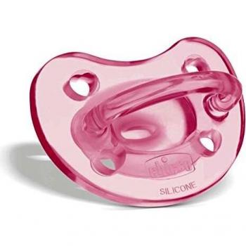Chicco 00073011110000, Chupete de silicona, 0-6 Meses - colores surtidos, 1 pieza