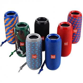 Altavoz Portátil Bluetooth TG117, Columna Torre Inalámbrica Impermeable, Recargable, Radio FM, USB, AUX, TF, MP3, Micro SD, Alcance 10 Metros, Subwoofer BT V5