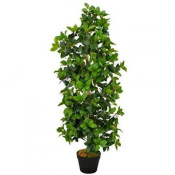 SengentoStyle Kunstplant met pot laurierboom 120 cm groen