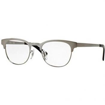 Ray-Ban 0Rx6317 Monturas de gafas, Gunmetal on Top Brushed Gunmet, 49 Unisex-Adulto