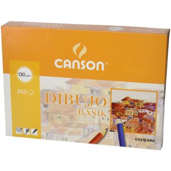Canson Dibujo Basik Liso, Paquete A4, 250 Hojas 130g