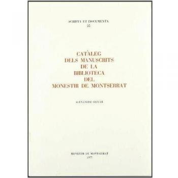 Catàleg dels manuscrits de la Biblioteca del monestir de Montserrat