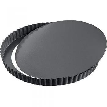 Kaiser La Forme Plus Molde Quiche Redondo, Antiadherente recubierta, Negro, 28 cm