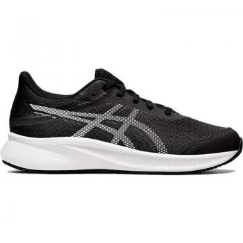 Zapatillas de running Asics Patriot 13 GS negro infantil, modelo 1014A267, para niño y niña