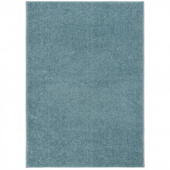Alfombra Hel corta 120x170 cm Azul - Alfombra de pelo corto, color azul, dimensiones 120x170 cm