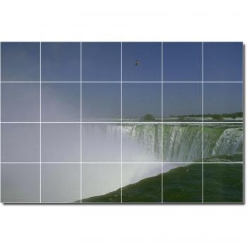 Fotos cascadas baldosas Mural 19. 24 x 91,44 cm con