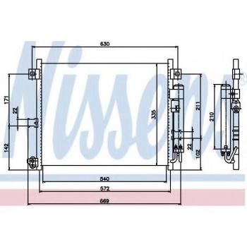 Condensador de Aire Acondicionado Nissens 94949 - Alta Eficiencia y Durabilidad