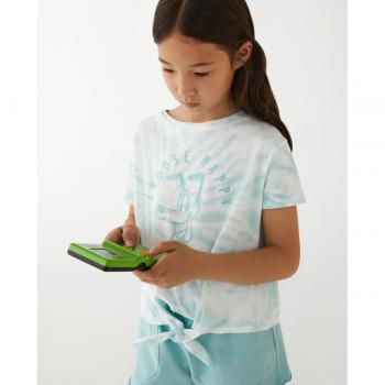 Camiseta de niña con estampado Pluto y nudo delantero