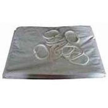 Cortina de Ducha PVC Blanca Liso 200x180 cm con 12 Anillas Plásticas
