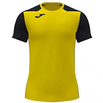 Camiseta de running manga corta hombre Joma Record II amarillo negro