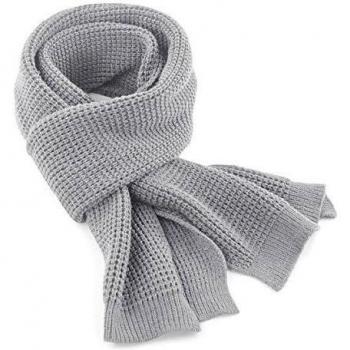 Beechfield - Bufanda de inverno de punto Waffle modelo Classic Unisex hombre mujer