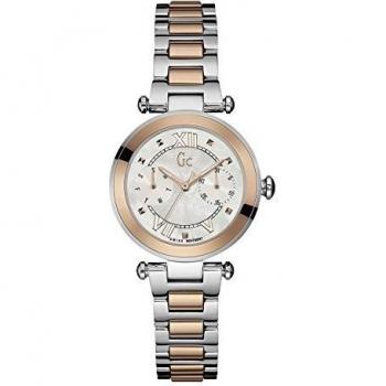 Guess Reloj Analógico para Mujer de Cuarzo con Correa en Acero Inoxidable Y06002L1