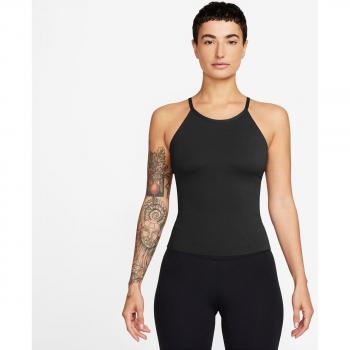 Camiseta de mujer InfinaSoft Essentials Nike Dri-FIT Zenvy - Tirantes - Negro (S EU 36-38)
