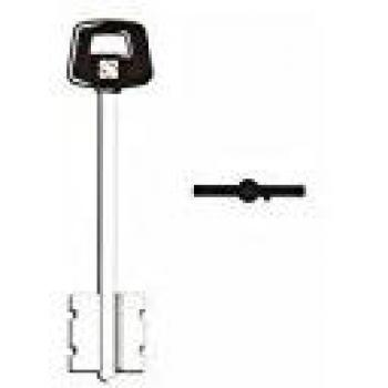 Llave Doble Mapa Cisa 5cs12p en Latón Niquelado