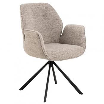 Silla de Comedor Aura con Armlehne Beige 91 cm Altura x 61 cm Ancho x 59 cm Profundidad