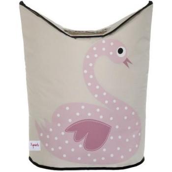 3 Sprouts - Cesta de lavandería - Cesta para guardar la ropa de bebé, guardar la ropa de bebé, Cisne