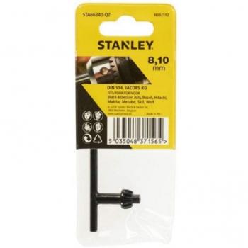 Stanley STA66340-QZ Llave portabrocas ø 8-10 mm, Negro