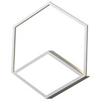 Aplique/Plafón LED 33W Kubick Blanco, 3000K, 1870lm, Aluminio, 3 Años de Garantía