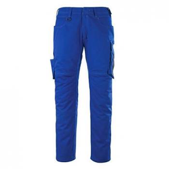 Pantalones de Trabajo Dortmund Mascot Azul Real/Negro Oscuro con Bolsillos Grandes Talla C60 (L32W44.5)