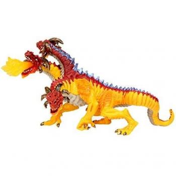 Figura de Dragón Fire Safari Ltd - Figura de dragón detallada, fabricada en plástico no tóxico, pintada a mano con colores vibrantes, ideal para coleccionistas y como juguete educativo