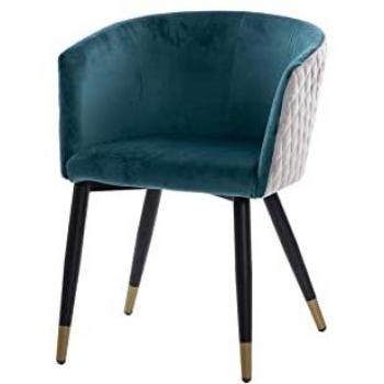 Silla Velvet Azul Diamante Gris 55x57x76 Cm - Comodidad, Durabilidad, Estilo