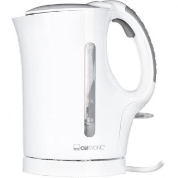 Severin WK 3462 Hervidor de Agua de Viaje, Capacidad 500 ml, Dimensiones 9.6x16.7x17.3 cm (Ancho x Alto x Profundidad), Color Blanco