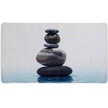 Alfombrilla Antideslizante para Baño MEDITACIÓN, Plástico, 70x40 cm, Multicolor - Wenko