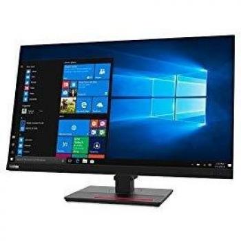 Lenovo ThinkVision T27q-20 27.0 QHD IPS Monitor 4 ms USB + HDMI 1.4 + DP 1.2 3 lados sin bordes Regulable en altura Rotacion vertical en la peana - Negro