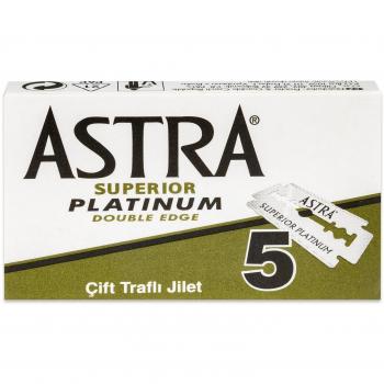Cuchillas de Afeitar Doble Filo Astra Superior Platinum, 5 unidades