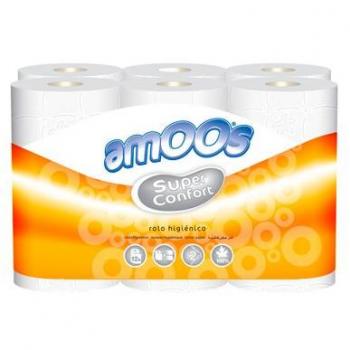 Amoos Rollos de Papel Higiénico 35 m - Paquete de 96 x 0.09 gr - Total: 9 gr