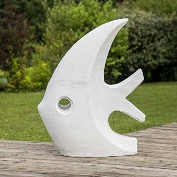 Escultura Grande de Diseño Pez Blanco 100 cm - Colección Wanda