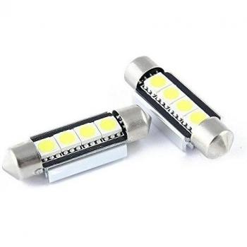 jurmann Trade GmbH® LED SMD brillante iluminación interior/NUMBERPLATE 39 mm Xenon Blanco con 4 ledes, muy claro
