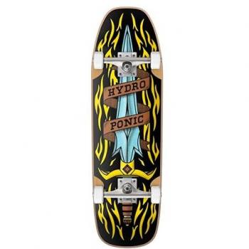 SKATEBOARD COMPLETO HYDROPONIC BULLET S0213-05 SWORD POOL SHAPE, color azul, tamaño 32 x 8.75, diseño unisex para adultos