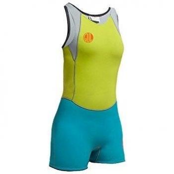 Gul Womens Surflite 3mm F/L SDL T2 Shortjane 2017 - Lime/Bright Cyan 8