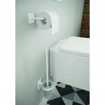 Portarrollo sin tapa Bath+ Stick BLANCO MATE