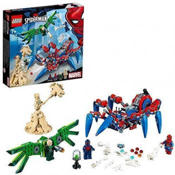 LEGO Super Heroes Reptadora de Spider-Man, juguete de construcción para recrear las aventuras del Superhéroe, incluye un vehículo con forma de Araña y varios villanos