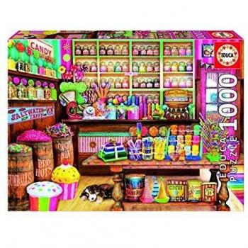 Educa - Tienda de Dulces Puzzle, 1000 Piezas, Multicolor, 1.000